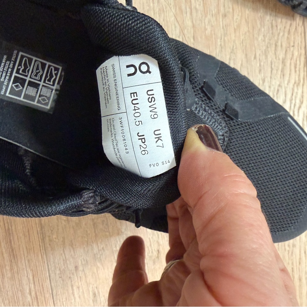 On Running Cloud Women's Athletic Shoes - Black - Picture 4 of 7